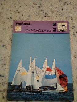 Vintage 1078 sportscaster yachting/ the flying Dutchman/ a specialist's boat/ Olympic collector card # 23-20