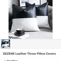 Leather Throw Pillow Covers