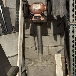 8” Central Machinery Bench Grinder With Stand/Cement