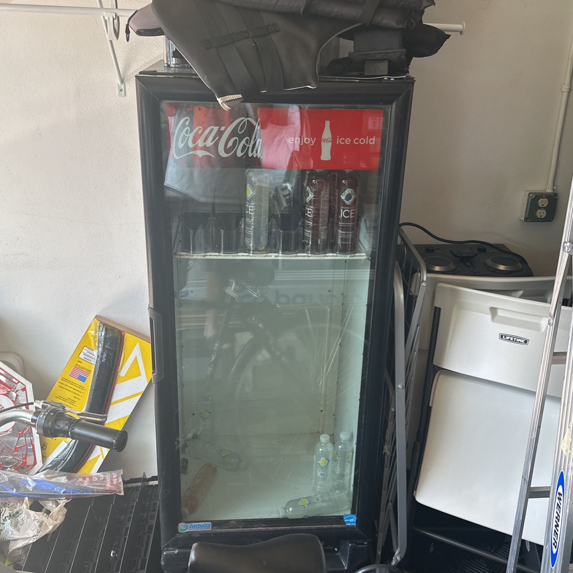 Coca Cola Mini Fridge Beverage Refrigerator Freestanding Cool Drink