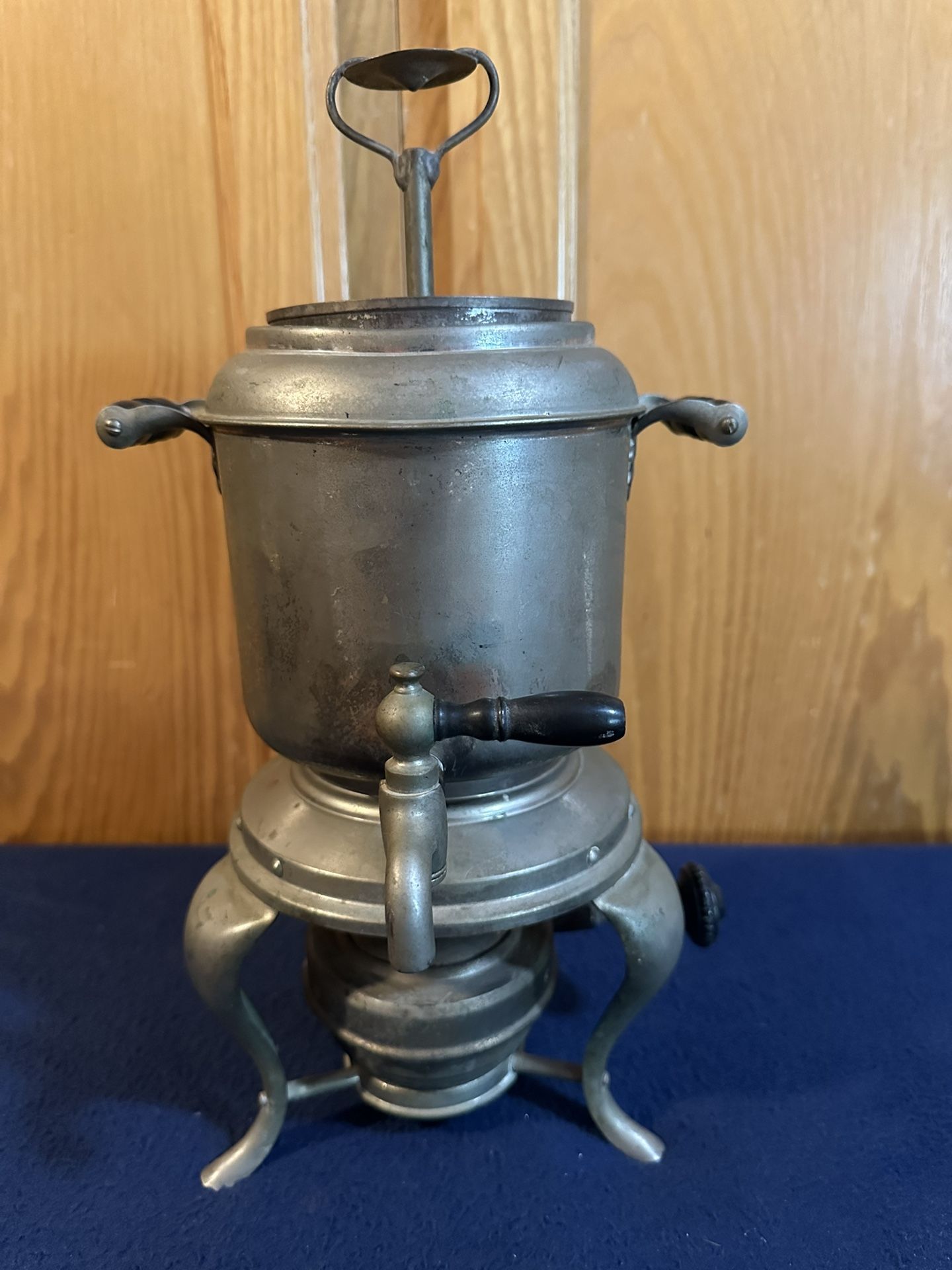 Antique 1895 Empress Ware Table Top Burner Coffee Percolator, New York Stamping Company, Brooklyn NY
