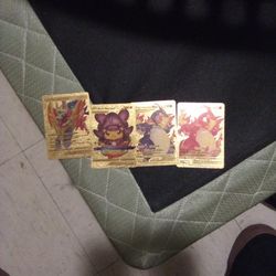 Gold Pokemon Cards 