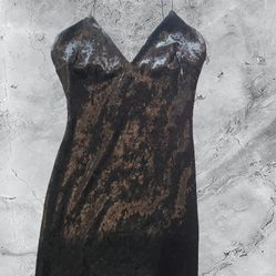 Brand New Fashion Nova Black Velvet Dress – Size S