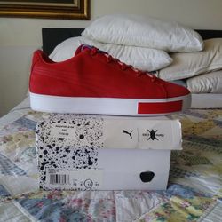 Puma X Daily Paper Court Platform S "High Risk Red" Sizes 12 & 13 Brand New