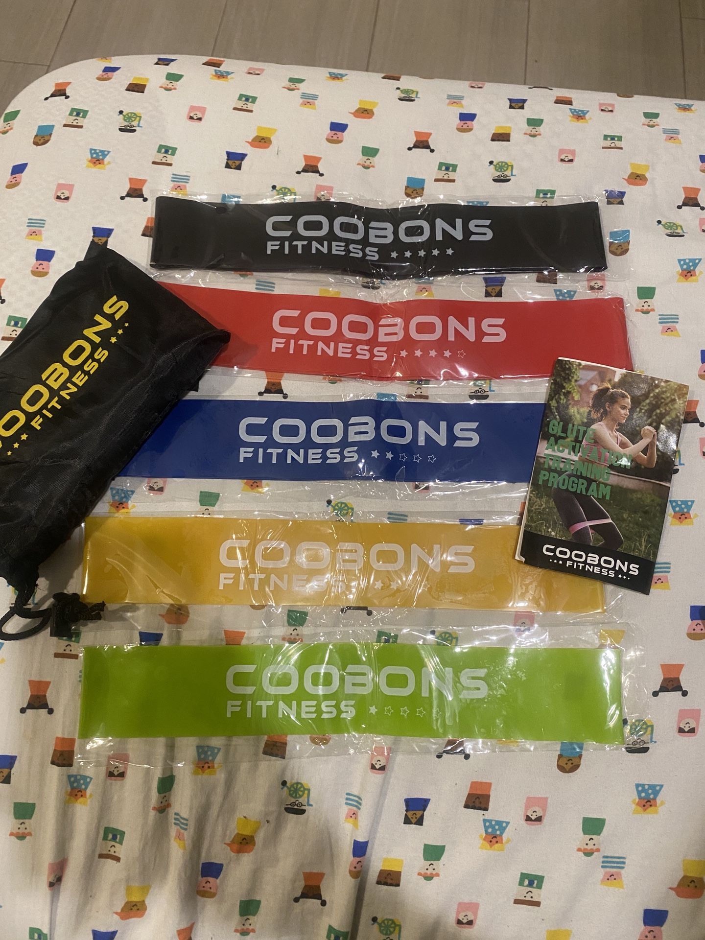 COOBONS Full Body Resistance Bands Brand New