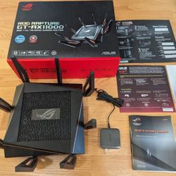 ASUS ROG Rapture GT-AX11000 AX11000 Tri-band 10 Gigabit WiFi Router - Open Box