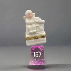 K’s Collection vintage snow baby trinket box