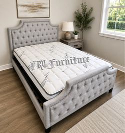 Full bed frame with mattress