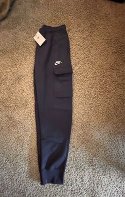 Men’s navy cargo sweatpants size S