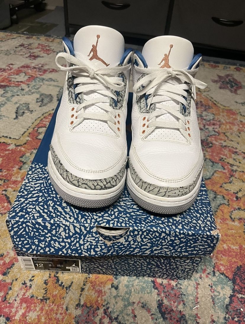 Jordan 3 "Wizards" SZ12 ($80 Today)