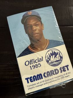 Official 1985 New York Mets Team Card Set
