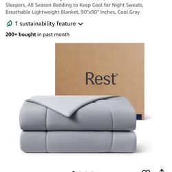 REST® Evercool® Cooling Comforter, Full/Queen, Blanket for Hot Sleepers, All Season Bedding to Keep Cool for Night Sweats, Breathable Lightweight Blan