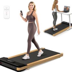 Maksone Under Desk Treadmill, Expert of Wooden Walking Pad, Walking Jogging Machine with Remote Control