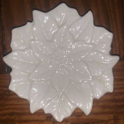Glass flower candle holder coaster home decor Coffee Table Top Christmas