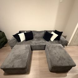 Double sectional couch