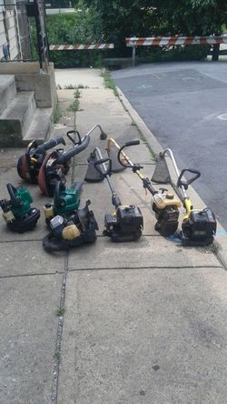 Weed wackers leaf blowers parts or repair lot of 8