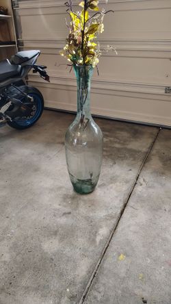 Moving Sale!!!! Big Glass Vase w/ Decor 40"