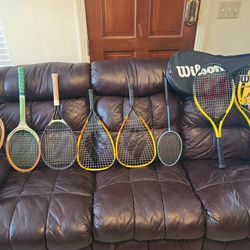 8 Tennis racket Ball  Two From Wilson Are Brand New