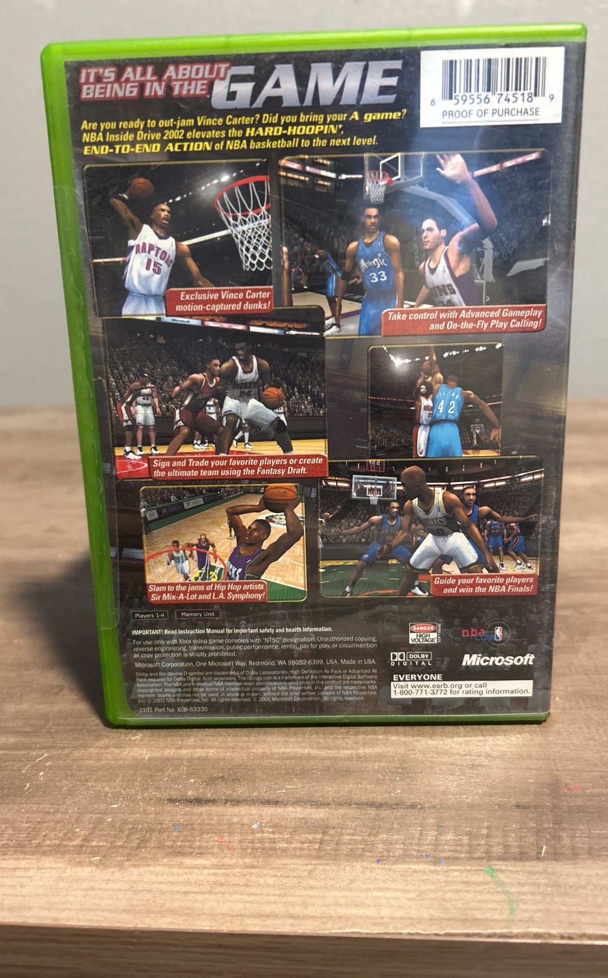 Xbox NBA 2002 Inside Drive