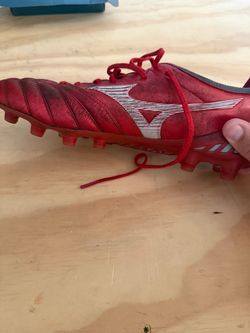 Mizuno Red Soccer Cleats neo4 made in japan