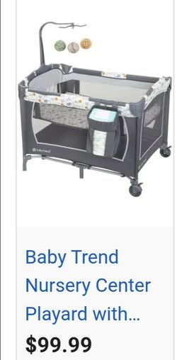 Baby Trend Nursery Center Playard with Animal Toys $55