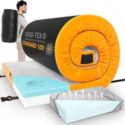 Mason & Co CertiPur-US Memory Foam Camping Mattress Pad – Portable Comfort for Any Adventure