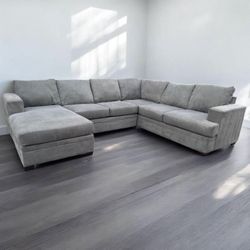Bonaterra Charcoal Grey Sectional Couch (50% OFF) - We can deliver
