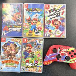 Nintendo Switch Games and Controller