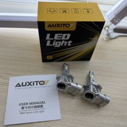 Brand New AUXITO 9005 Light Bulbs, 30000LM 6500K Cool White LED Fog Light Bulbs Fanless 1:1 Halogen Size Plug-N-Play, CANbus Ready SKU408-S1