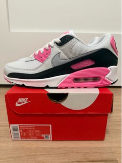 Nike Air Max 90 “White Pink Glow Wolf Grey” Women’s Size 9 /Men’s 7.5 IM4613-100