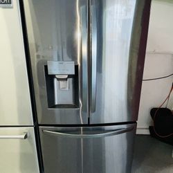 LG refrigerator stainless steel 36 X69 X24 one receipt for 90 days warranty