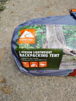 ( NEW ).  OZARK TRAIL " BACK PACKING TENT "