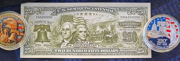 Brand New!  Limited Edition 250th Anniversary Commerative Set