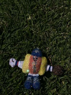 Dodger hotdog KEYCHAIN FULLY BEDAZZLED