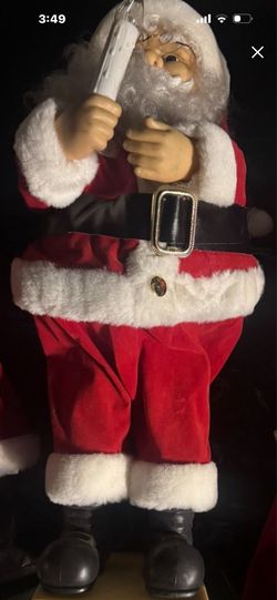 Vintage Santa lights up and is mobile!!’ i also have MsnClause and 2 other figurines