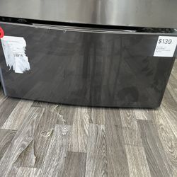 Pair of Black Steel LG Laundry Pedestals @60% Off or $420 Off MSRP!
