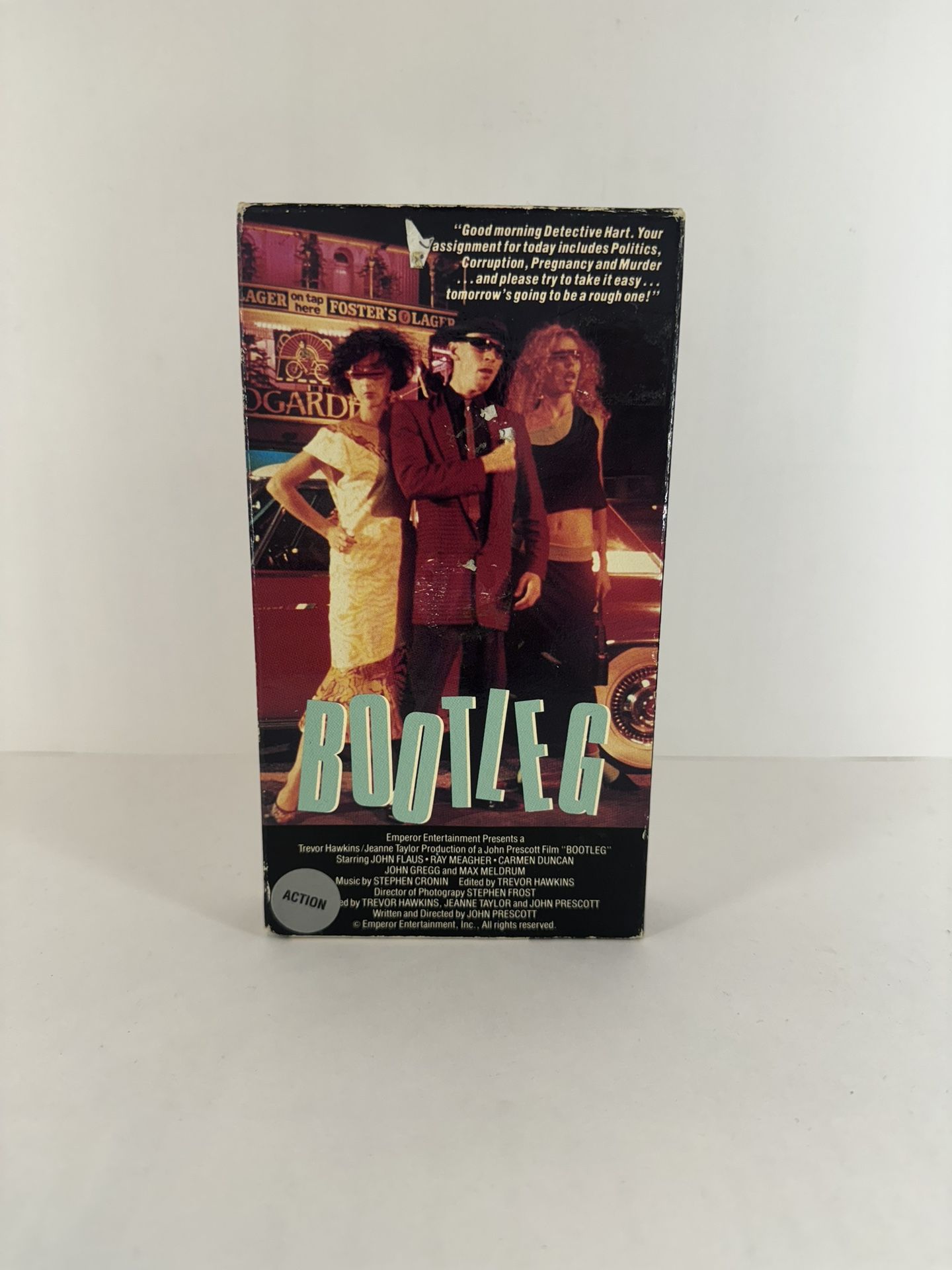 Bootleg ( VHS, 1989 ) Emperor Ent. John Flaus - Ray Meagher - Carmen Duncan