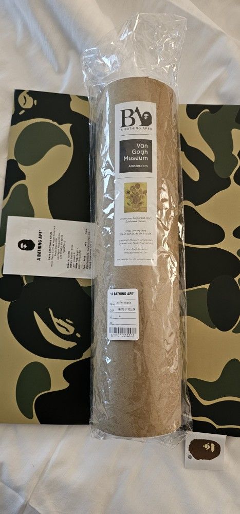 BAPE x Van Goah Museum Ape Head Canvas Tee (Sunflower)
