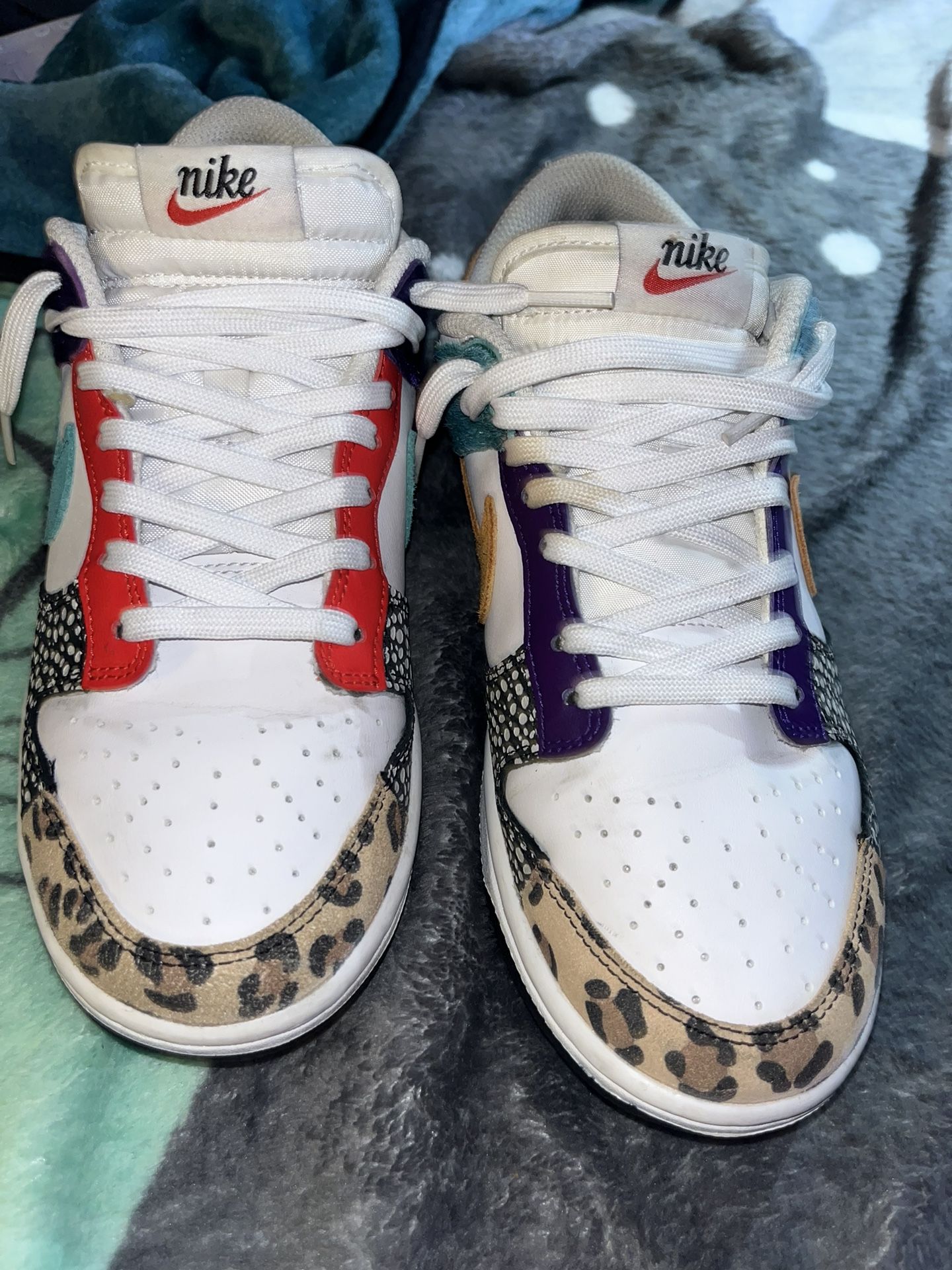 Size 8.5 Nike Multi Color Dunks Low