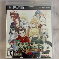 Tales Of Symphonia Chronicles For Sony PlayStation 3 PS3 Video Game 