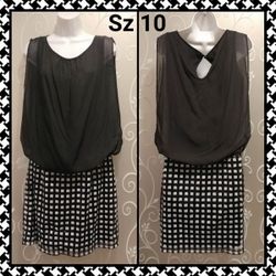 WOMENS RETRO CHIC DRESS SIZE 10
