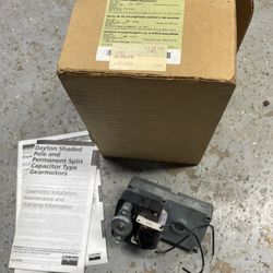 Dayton 4 RPM Gearmotor New . Pickup Or Ship At Buyers Expense