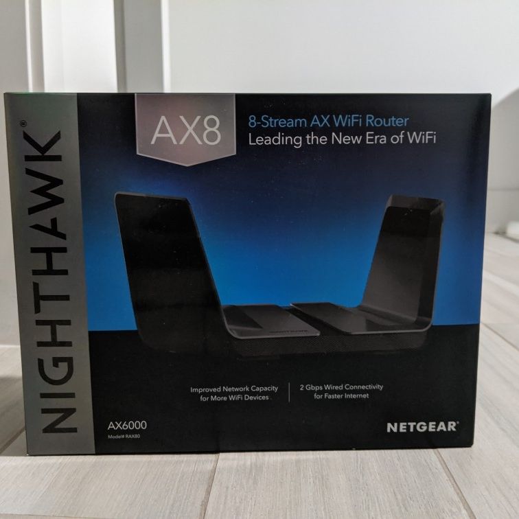 Netgear Nighthawk AX8 ( AX6000, 8 Stream, WiFi 6 Router)