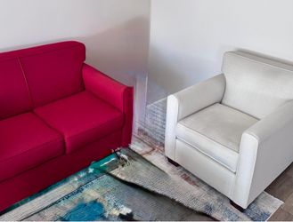 LOVESEAT AND ARMCHAIR $200
