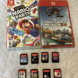 Nintendo Switch Game Lot Bundle Super Mario Party Zelda Skyward Sword Diablo Marvel Pokemon Violet