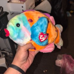 Ty Beanie Baby Lips The Fish