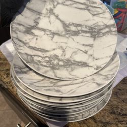 Marble Dinner Plates 