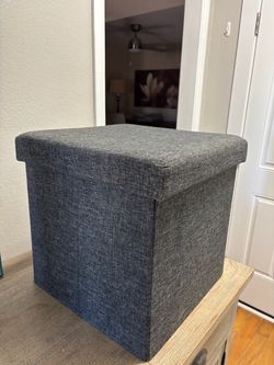 Folding Fabric Storage Ottoman / Cube Box