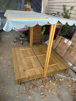 Outdoor kids sand box toy box