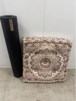 FREE Yoga mat and cushion